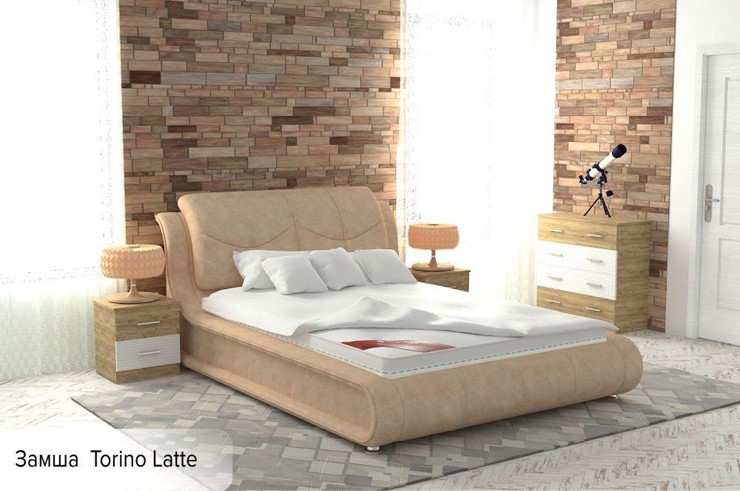 Кровать с механизмом двуспальная Сицилия 160х200 (с коробом) в Магадане - изображение 3