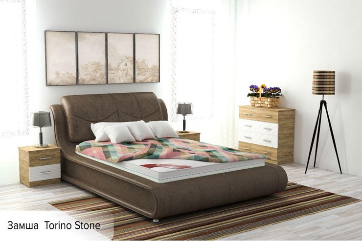 Кровать с подъемным механизмом Сицилия 180х200 (с коробом) в Магадане - изображение 7