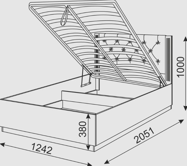 Кровать 1-спальная с механизмом Тиффани М27 в Магадане - изображение 4