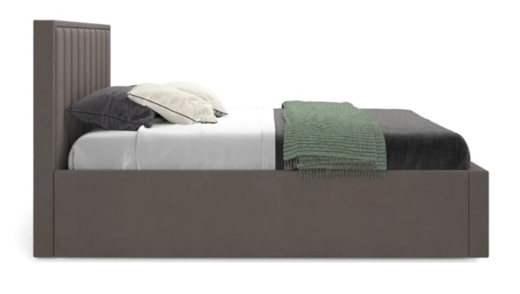Кровать с механизмом двуспальная Вена 1800 с ящиком, Велюр Мора коричневый в Магадане - изображение 2