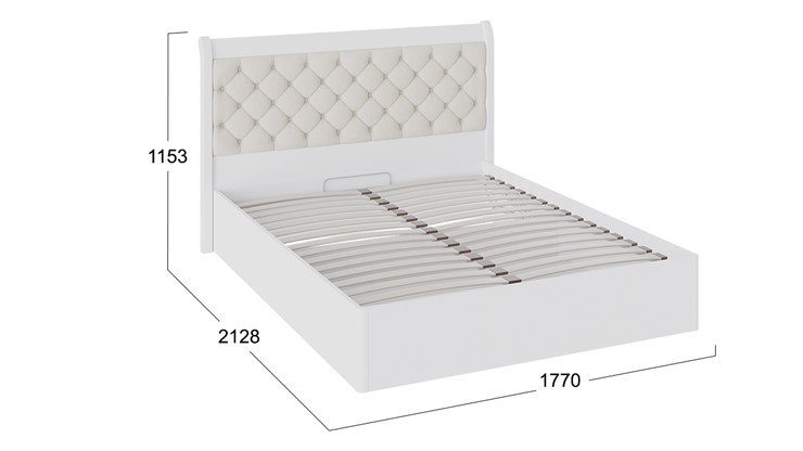 Кровать с подъемным механизмом с мягким изголовьем Франческа (СМ-312.01.002) в Магадане - изображение 2