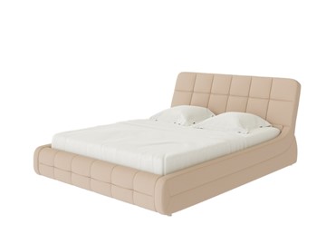 Спальная кровать Corso-6 140x200, Рогожка (Тетра Имбирь) в Магадане