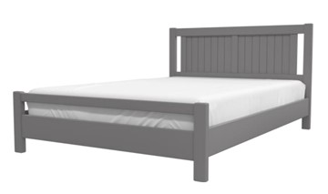 Кровать 2-спальная Ванесса из массива сосны (Антрацит) 160х200 в Магадане