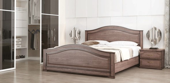 Кровать двуспальная Стиль 1, 160х190 с основанием в Магадане - изображение