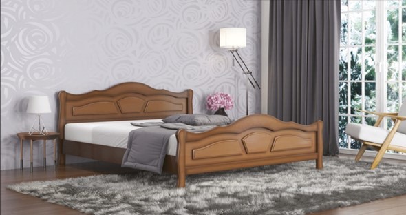 Кровать двуспальная Легенда 160*195 с основанием в Магадане - изображение