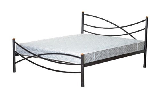 Спальная кровать Волна, 160х200, черная в Магадане - изображение