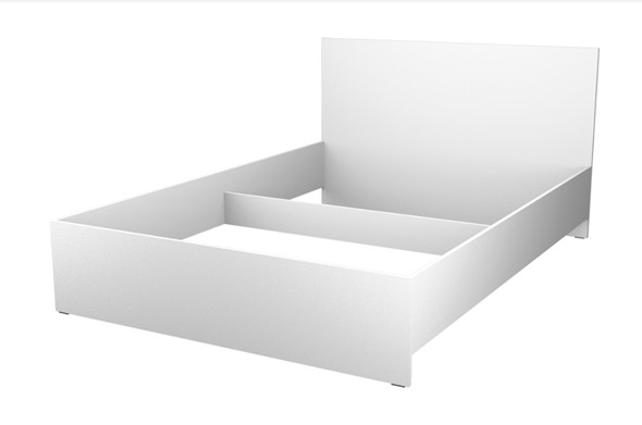Кровать двуспальная Экон-КР-16, Белый в Магадане - изображение