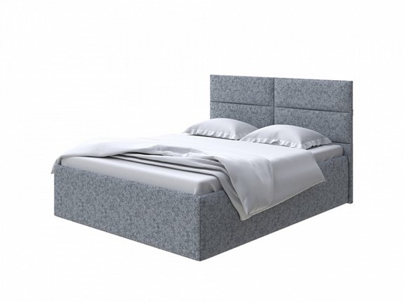Кровать односпальная Clever 80х190 без кроватного основания (Рогожка Levis 85 Серый) в Магадане - изображение