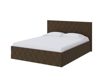 Кровать 1-спальная Fresco 90х200, Велюр (Forest 514 Светло-коричневый) в Магадане