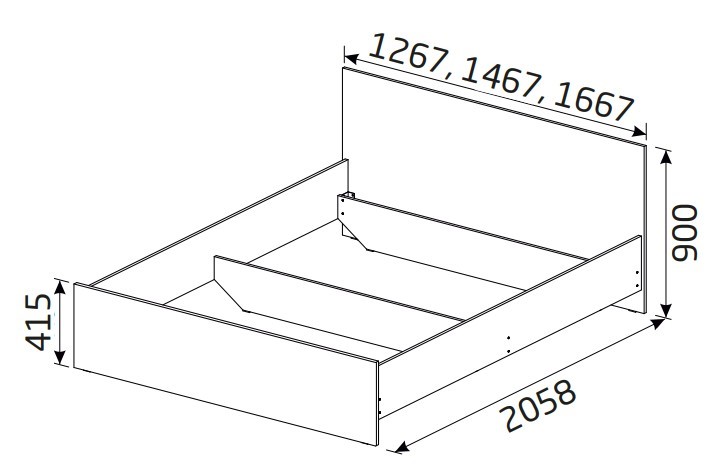 Кровать Классика 1600х2000 с ортопедическим основанием в Магадане - изображение 1