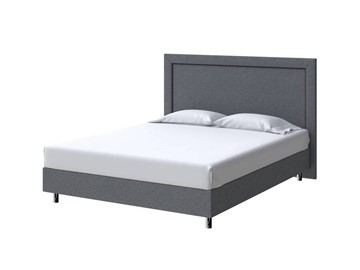 Кровать односпальная London Boxspring Standart 90х200, Рогожка (Savana Grey (серый)) в Магадане