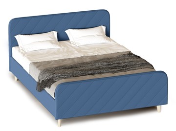 Кровать Мелоди 900 (с подъемным механизмом и ящиком) Альба синий в Магадане