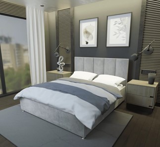 Кровать в спальню Мерида 140х200 с ортопедическим основанием в Магадане - предосмотр 1