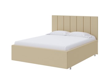 Спальная кровать Modern Large 90х200, Экокожа (Бежевый) в Магадане - предосмотр