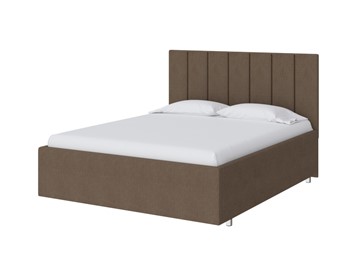 Спальная кровать Modern Large 90х200, Рогожка (Тетра Ореховый) в Магадане
