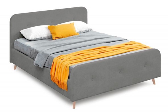 Кровать Сиерра 900 (с подъемным механизмом и коробом) Торонто серый в Магадане - изображение