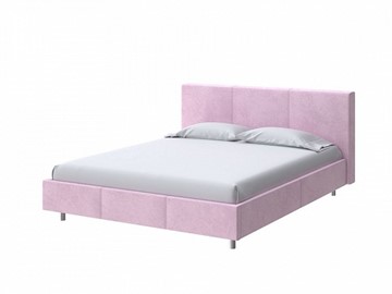 Полутороспальная кровать Novo 140х200 Велюр (Teddy Розовый фламинго) в Магадане