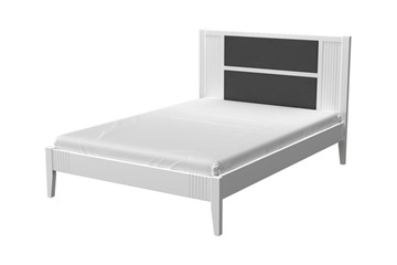 Спальная кровать Бетти из массива сосны (Белый Античный) 140х200 в Магадане - предосмотр