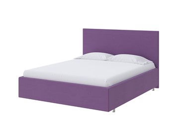 Кровать Flat 140х200, Велюр (Forest 741 Светло-фиолетовый) в Магадане