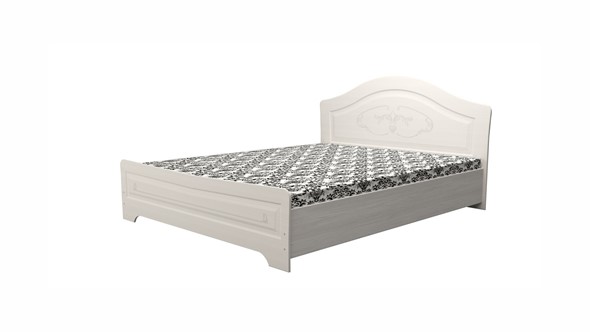 Полуторная кровать Ивушка-5 2000х1400, цвет Дуб беленый в Магадане - изображение