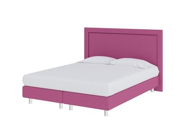 Спальная кровать London Boxspring Elite 140х200, Рогожка (Savana Berry (фиолетовый)) в Магадане