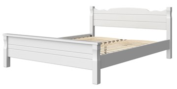 Спальная кровать Мюнхен-4 (Белый античный) 160х200 в Магадане - предосмотр 1