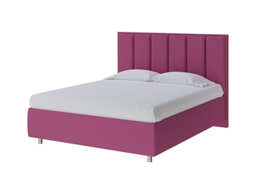 Кровать спальная Routa 140х200, Рогожка (Savana Berry (фиолетовый)) в Магадане