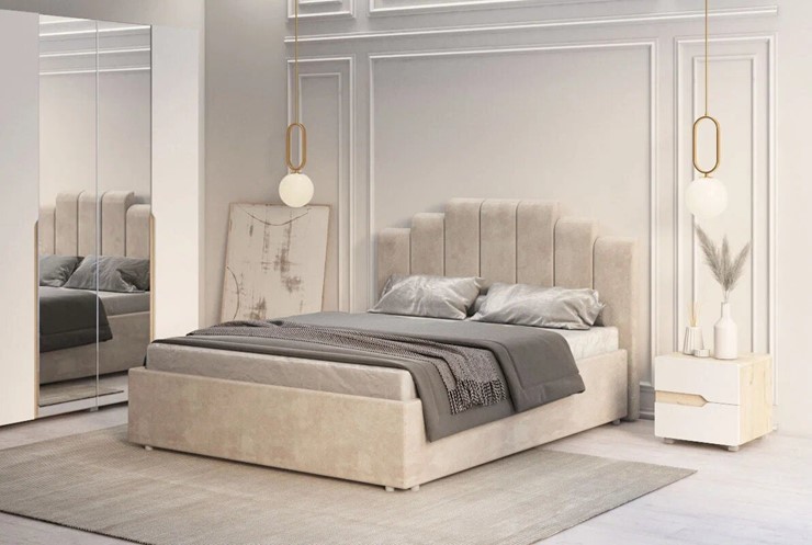 Кровать спальная с подъемным механизмом Амелия 1600 в Магадане - изображение 4