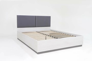 Полутороспальная кровать с подъемным механизмом Винтер-14, винтерберг/темно-серый/спейс графит в Магадане - предосмотр 1