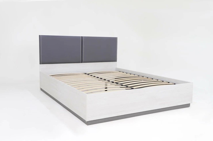Кровать с подъемным механизмом 2-спальная Винтер-16, винтерберг/темно-серый/спейс графит в Магадане - изображение 1