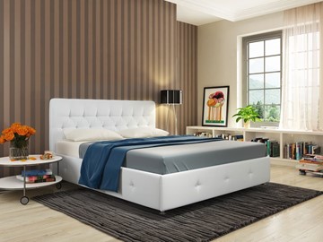 Кровать с механизмом Афина размер 160х200, Ideal 301.кож.зам в Магадане