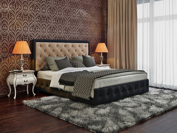 Спальная кровать Virdjinia размер 140*200 с основанием в Магадане - изображение