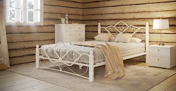 Двуспальная кровать Венера 1, 1600, белый/белый в Магадане - предосмотр