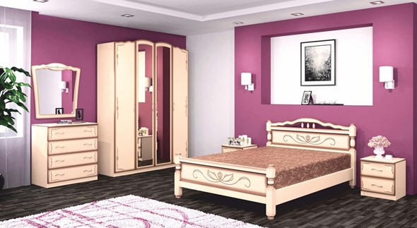 Гарнитур спальный Виктория (Лак) в Магадане - изображение
