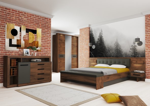 Модульная спальня Глазго №2, Металл Бруклин/Таксония в Магадане - изображение