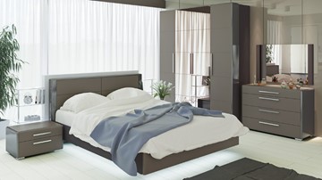 Модульная спальня Наоми №3, цвет Фон серый, Джут в Магадане