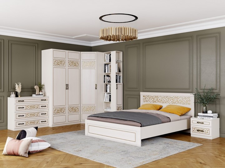 Модульная спальня Оливия  Ваниль / Ясень жемчужный в Магадане - изображение