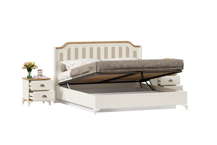 Гарнитур в спальню Вилладжио, набор 4 (кровать 1800 с механизмом) в Магадане - изображение 1