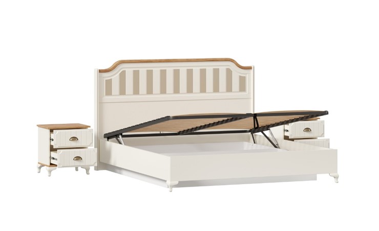 Гарнитур в спальню Вилладжио, набор 4 (кровать 1800 с механизмом) в Магадане - изображение 2