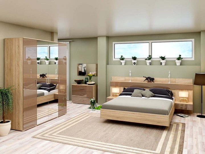 Модульная спальня Silvia, латте в Магадане - изображение