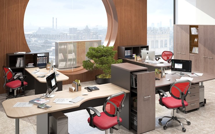 Офисный набор мебели Xten в опенспэйс для четырех сотрудников в Магадане - изображение 5