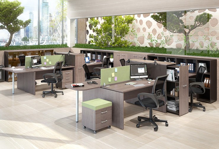 Офисный набор мебели Xten в опенспэйс для четырех сотрудников в Магадане - изображение 1
