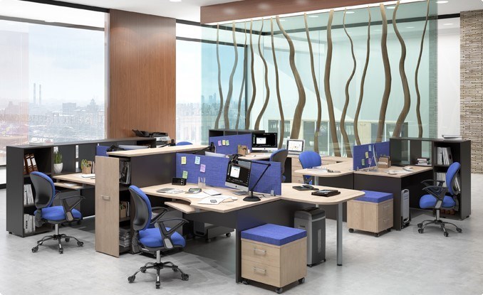 Офисный набор мебели Xten в опенспэйс для четырех сотрудников в Магадане - изображение 6