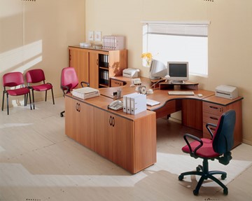 Офисный комплект мебели ДИН-Р (французский орех) в Магадане - предосмотр 5