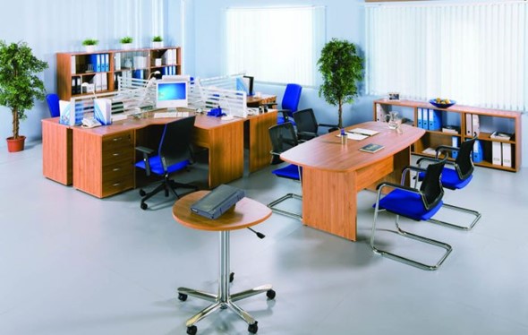 Офисный комплект мебели Формула (ольха-европейская) в Магадане - изображение