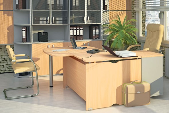 Офисный комплект мебели Милан для руководителя отдела в Магадане - изображение