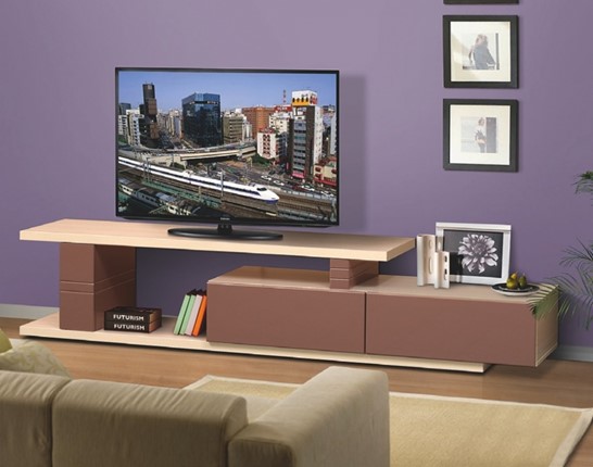 ТВ-тумба 4, цвет Капучино, Туя светлая в Магадане - изображение
