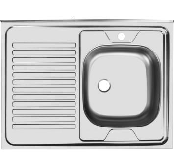 Мойка накладная STD800.600-5C правая в Магадане - изображение