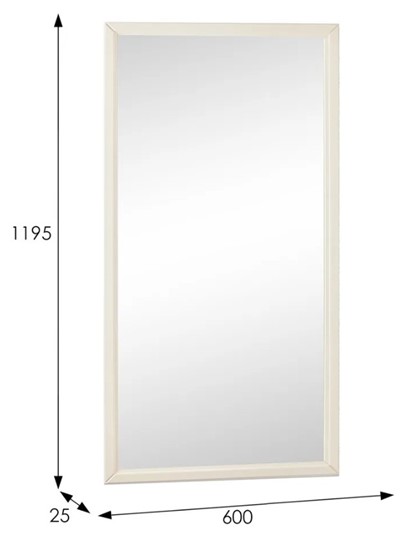 Настенное зеркало Ника (Слоновая кость) 119,5 см x 60 см в Магадане - изображение 3