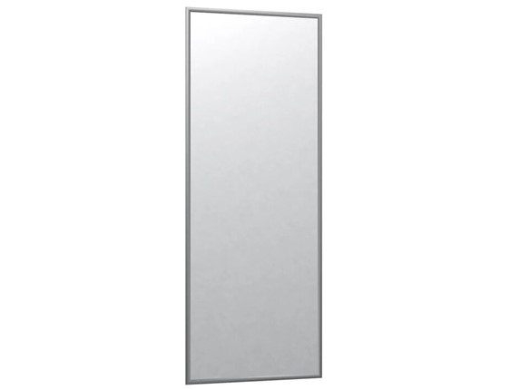Зеркало навесное в гардероб Сельетта-6 матовое серебро (1100х400х9) в Магадане - изображение